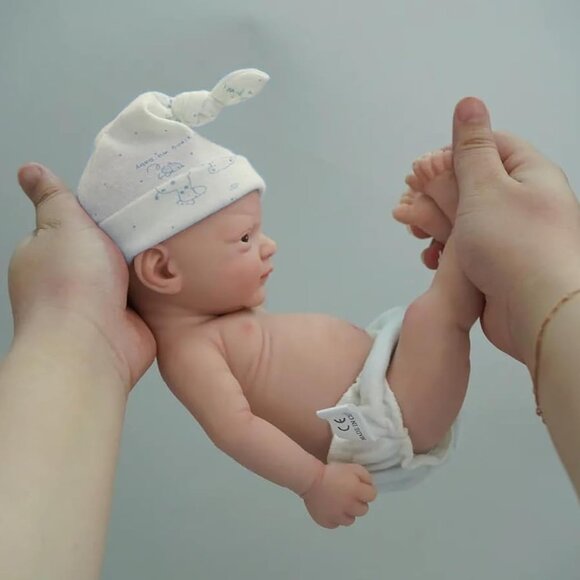 12 inch Reborn Baby Dolls boy Full Body Silicone with open eyes Newborn Baby - Picture 1 of 7